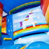 Unicorn slide springkasteel