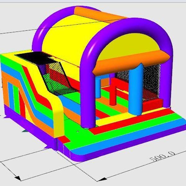 Multiplay Kleur Groot Springkasteel Multiplay Kleur Groot Springkasteel