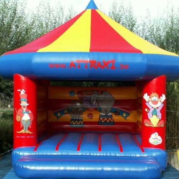 Huur dit circus springkasteel bij Attraxi