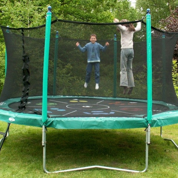 trampoline 4m30 met tattoo en veiligheidsnet