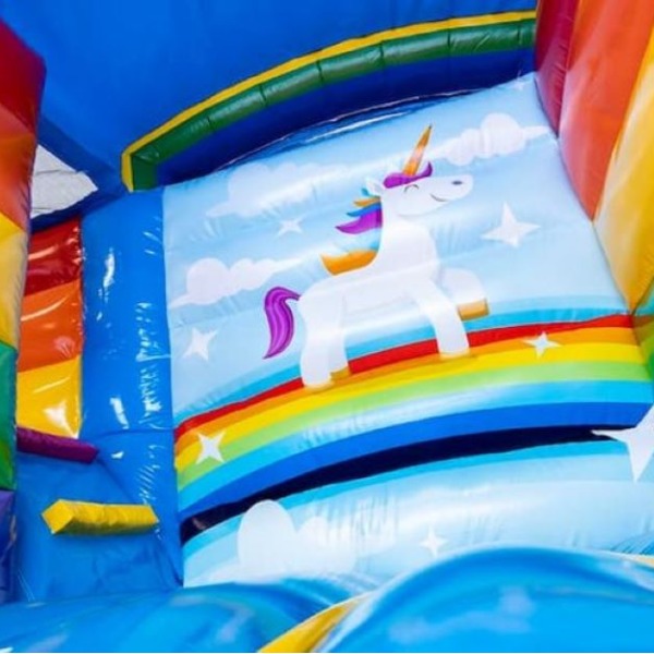 Unicorn slide springkasteel